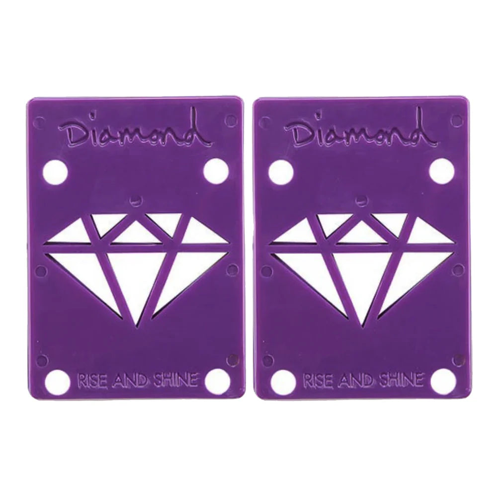 DIAMOND SUPPLY CO RISERS 1/8” PURPLE - RISE & SHINE- 12PC PACK