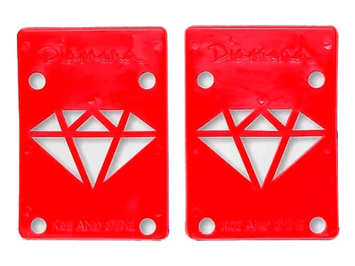 DIAMOND SUPPLY CO RISERS 1/8” RED - RISE & SHINE- 12PC PACK