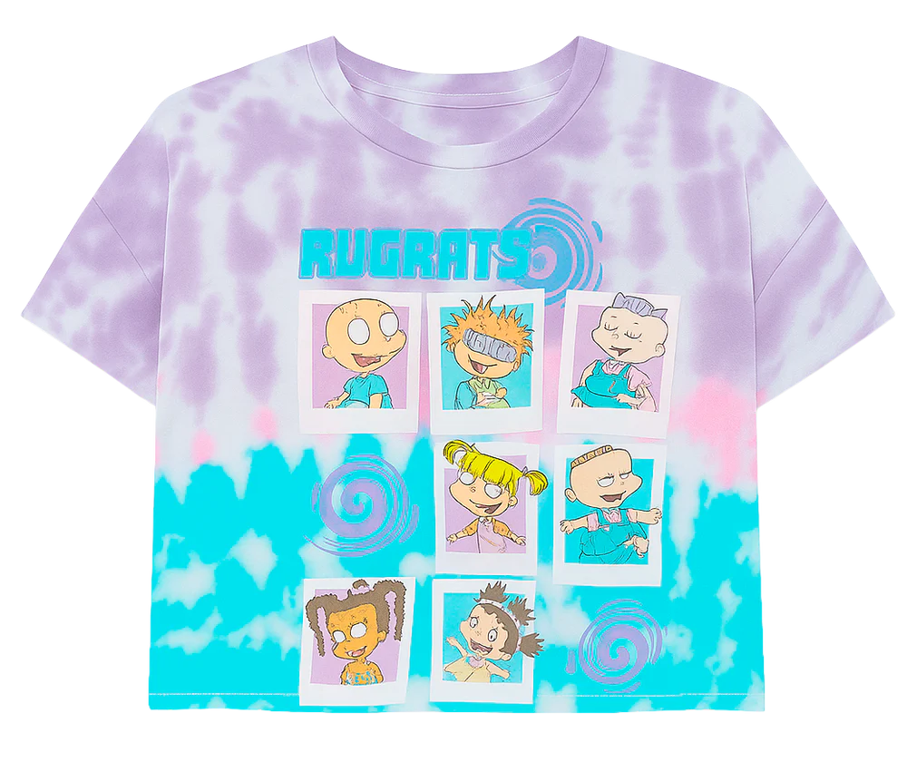WOMENS LICENSED RUGRATS S/S CROP T-SHIRT MULTI COLOR - RCTSST25- 6PC PACK