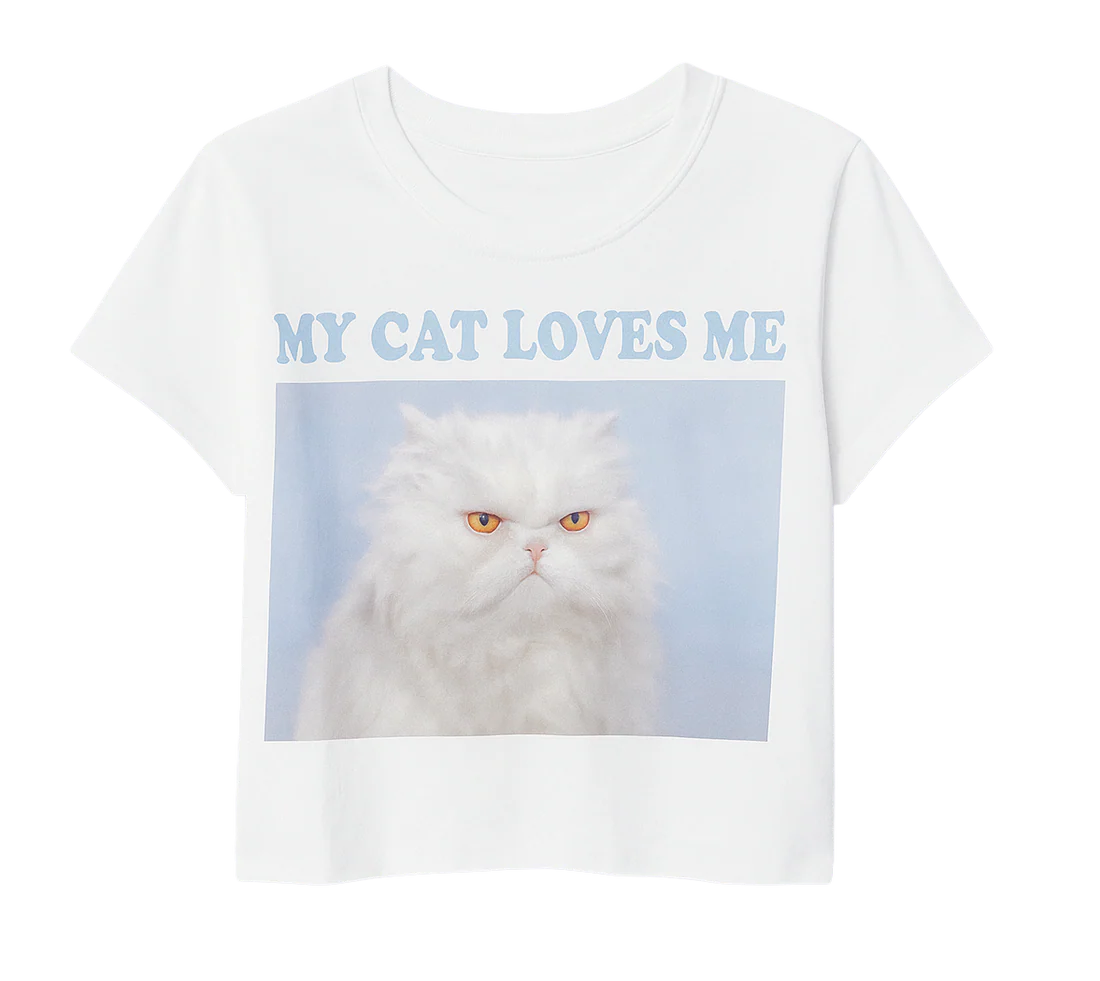 YOUTH GIRLS VERBAGE CROP T-SHIRT OFF WHITE - 5PLE99740F- 6PC PACK