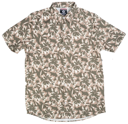 AKADEMIKS S/S BUTTON DOWN KHAKI - A13SW14- 6PC PACK