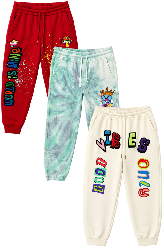 BLACK PIKE ASSORTED GRAPHIC JOGGER PANTS ASST - BPJGRA- 6PC PACK