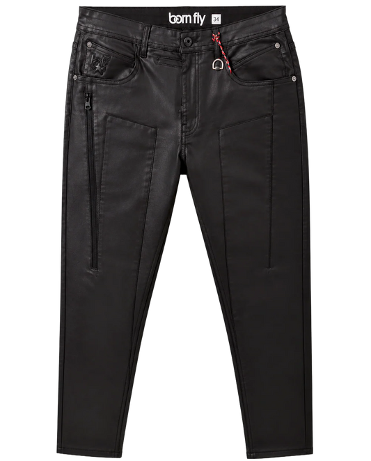 BORN FLY PREMIUM WAXED JEANS BLACK - 2108D4209