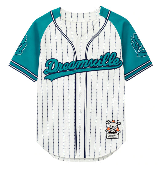 BRAND X J COLE BASEBALL JERSEY WHITE - BX003-BAJ-01- 6PC PACK