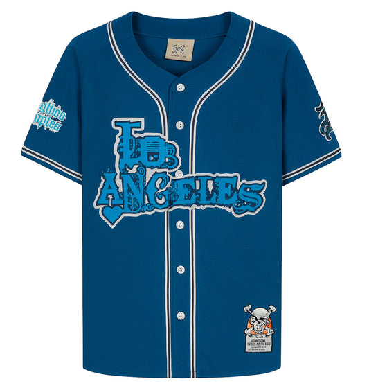 BRAND X NIPSEY BASEBALL JERSEY ROYAL - BX003-BAJ-03- 6PC PACK