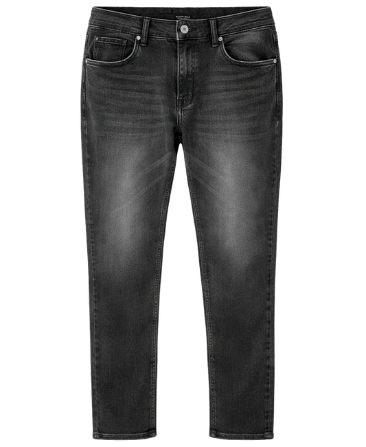 CROOKS & CASTLES STRAIGHT FIT DENIM JEANS BLACK - CD210401- 6PC PACK