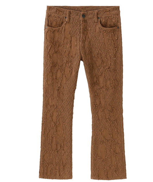 CRYSP DENIM STACKED BORO FLAIR JEANS BROWN - CRYSPHOL23-09- 6PC PACK
