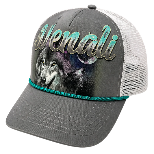 DENALI NATIONAL PARK TRUCKER HAT GREY / WHITE - TC27188NCYU