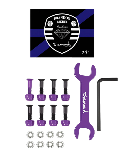 DIAMOND SUPPLY CO HELLA TIGHT PRO HARDWARE PURPLE - BRANDON BIEBEL- 6PC PACK