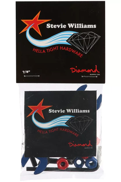 DIAMOND SUPPLY CO HELLA TIGHT PRO HARDWARE RED/WHITE/BLUE - STEVIE WILLIAMS- 6PC PACK
