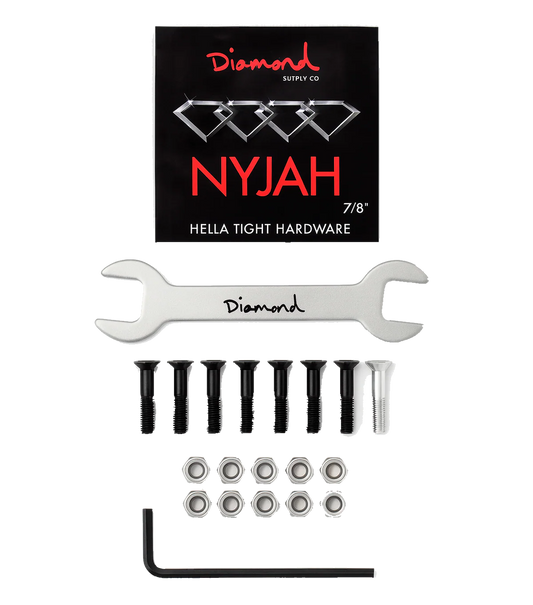 DIAMOND SUPPLY CO HELLA TIGHT PRO HARDWARE SILVER - NYJAH HOUSTON- 12PC PACK