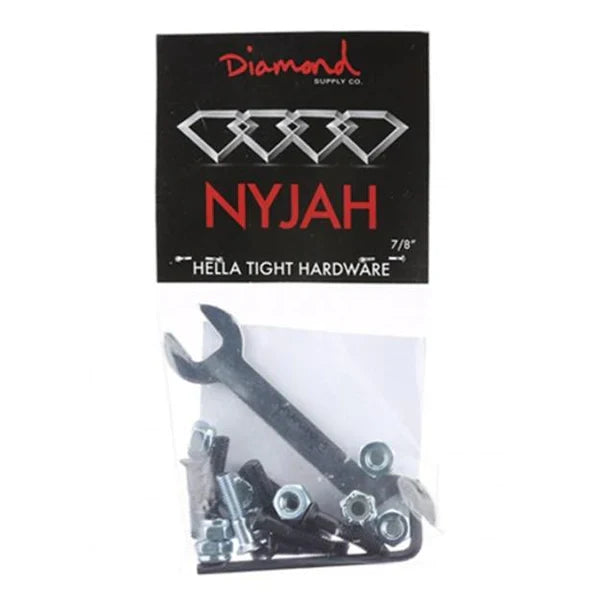 DIAMOND SUPPLY CO HELLA TIGHT PRO HARDWARE SILVER - NYJAH HOUSTON- 12PC PACK