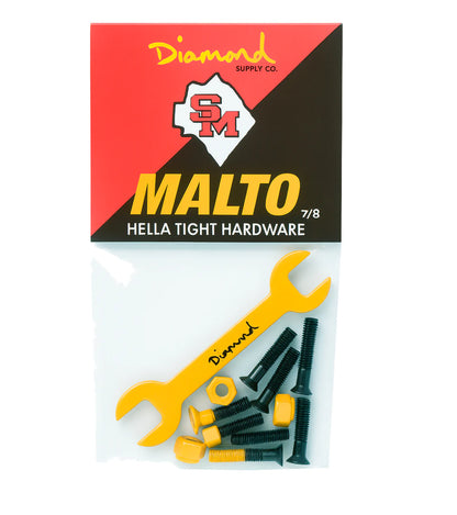 DIAMOND SUPPLY CO HELLA TIGHT PRO HARDWARE YELLOW - SEAN MALTO- 6PC PACK
