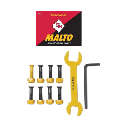 DIAMOND SUPPLY CO HELLA TIGHT PRO HARDWARE YELLOW - SEAN MALTO- 6PC PACK