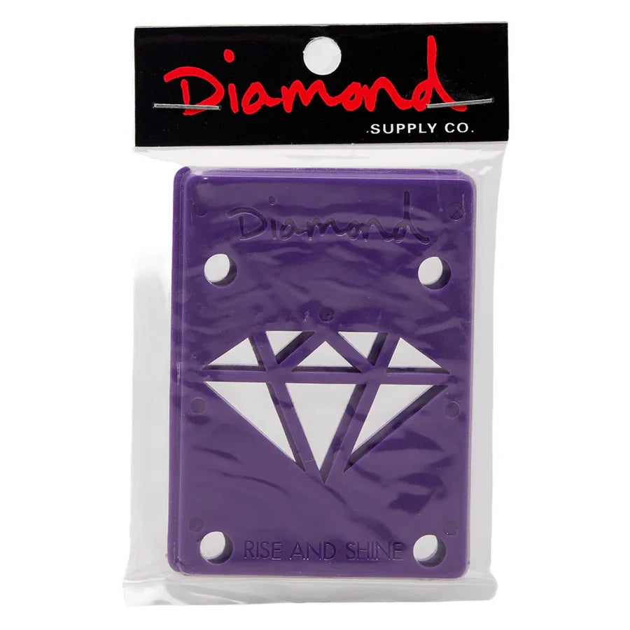 DIAMOND SUPPLY CO RISERS 1/8” PURPLE - RISE & SHINE- 12PC PACK