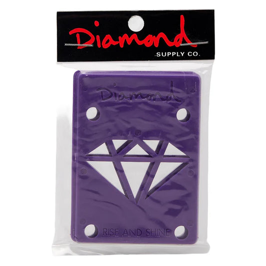 DIAMOND SUPPLY CO RISERS 1/8” PURPLE - RISE & SHINE- 12PC PACK