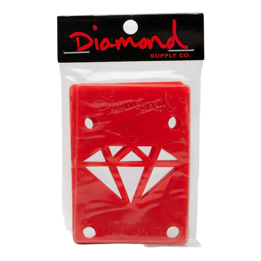 DIAMOND SUPPLY CO RISERS 1/8” RED - RISE & SHINE- 12PC PACK