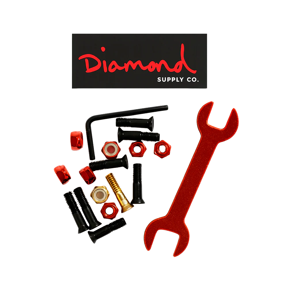 DIAMOND SUPPLY CO SIGNATURE PRO HARDWARE RED - NYJAH HOUSTON- 12PC PACK