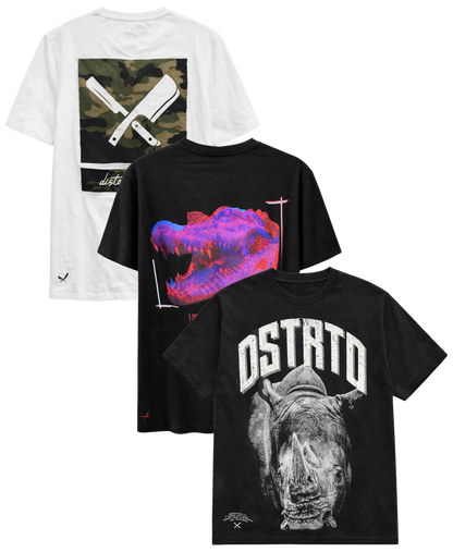 DISTORTED PEOPLE ASSORTED GRAPHIC T-SHIRTS ASST - DPSSTA- 6PC PACK
