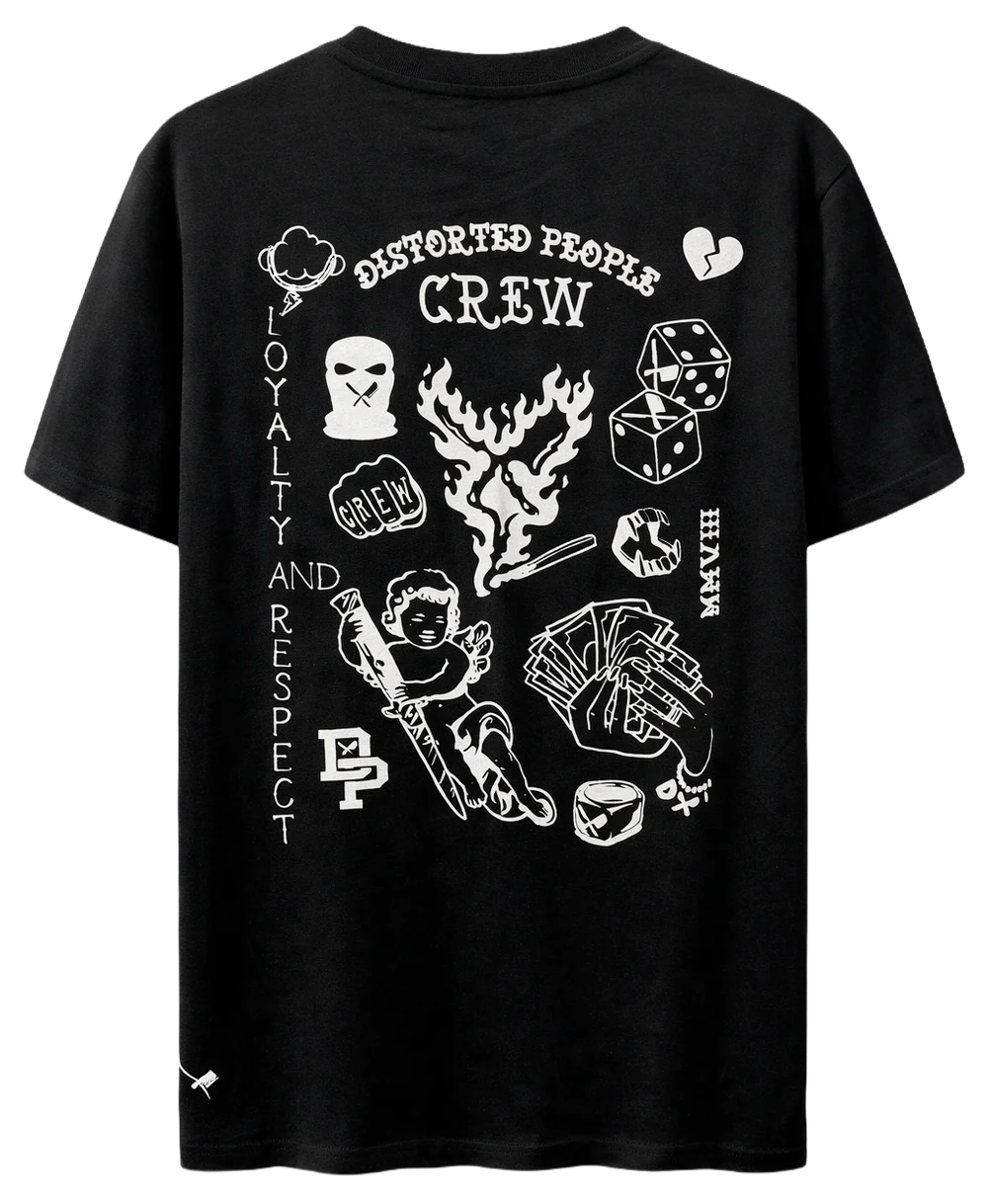 DISTORTED PEOPLE ASSORTED GRAPHIC T-SHIRTS ASST - DPSSTA- 6PC PACK