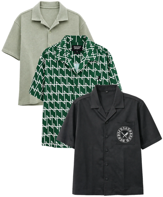 DISTORTED PEOPLE ASSORTED S/S B/D SHIRTS ASST - DPSSBD - 6PC PACK