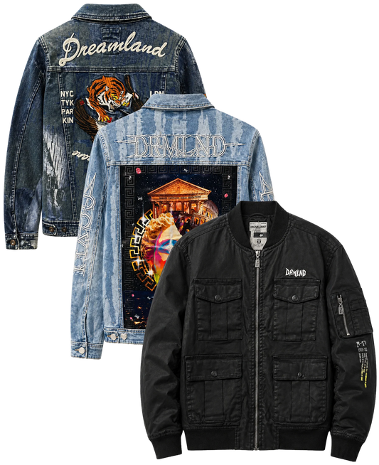 DREAMLAND ASSORTED DENIM JACKETS ASST - DLJKT26- 6PC PACK