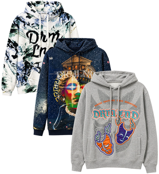 DREAMLAND ASSORTED GRAPHIC HOODIES ASST - DLH26- 6PC PACK