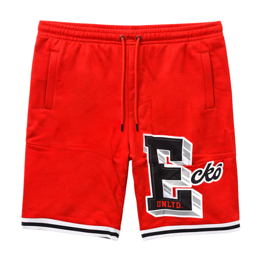ECKO UNLTD FLEECE SWEAT SHORT TRUE RED - EO14N390- 6PC PACK