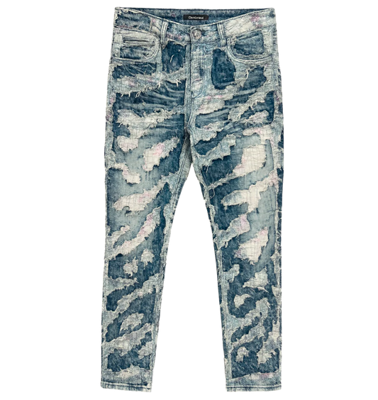 EMBELLISH ACE BORO DENIM JEANS LT BLUE - EMBHOL23-026- 6PC PACK