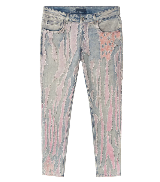 EMBELLISH BORO RELAXED JEANS BLUE - EMBSPR224-029- 6PC PACK