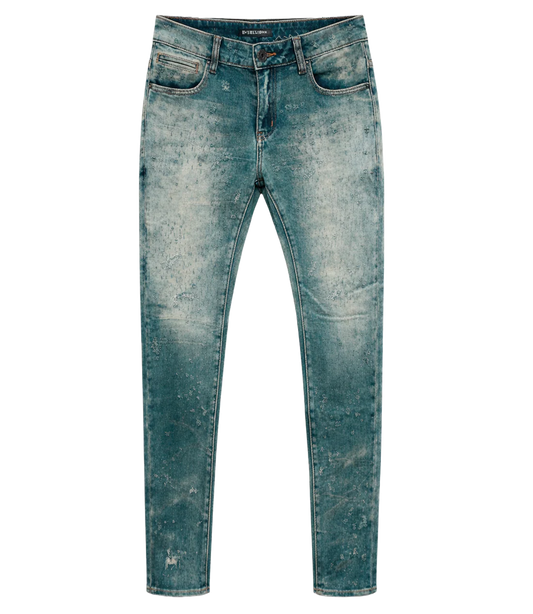 EMBELLISH DISTRESSED JEANS BLUE WASH - EMBHOL124-004- 6PC PACK