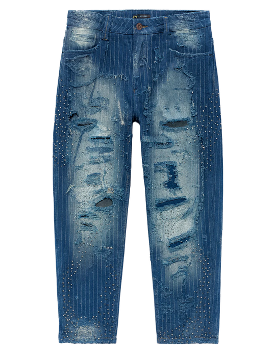 EMBELLISH NEPTUNE BORO JEANS BLUE WASH - EMBF24-002- 6PC PACK