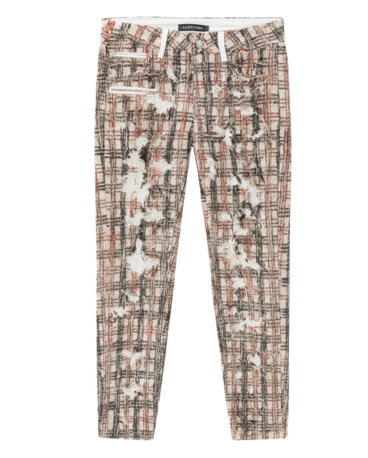 EMBELLISH SPIEGEL BORO JEANS WHITE/BLACK/RED - EMBHOL23-032- 6PC PACK