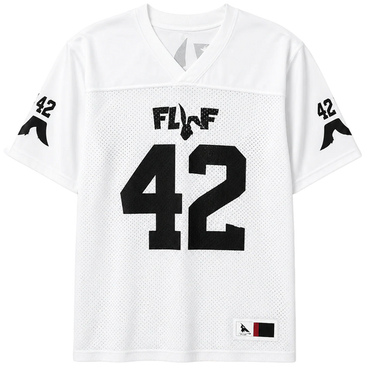 FLUF WORLD FOOTBALL JERSEY WHITE - PARTY BEAR