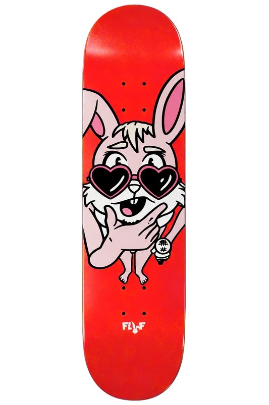 FLUF WORLD PREMIUM SKATEBOARD DECK RED - FLUF