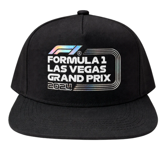 FORMULA 1 FLAT BRIM SNAPBACK HAT BLACK - LVGP CLASSIC- 6PC PACK