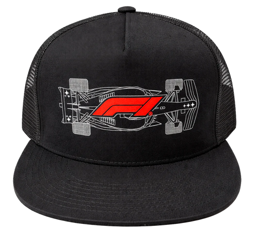FORMULA 1 TRUCKER HAT BLACK - DESERT NIGHT- 6PC PACK