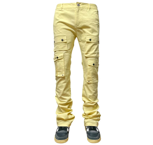 GENUINE TWILL STACK PANTS LIGHT YELLOW - GN167- 6PC PACK