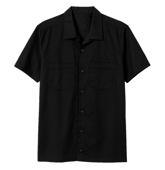 GERALDS ESSENTIALS S/S B/D SHIRT BLACK - GEZBD- 6PC PACK
