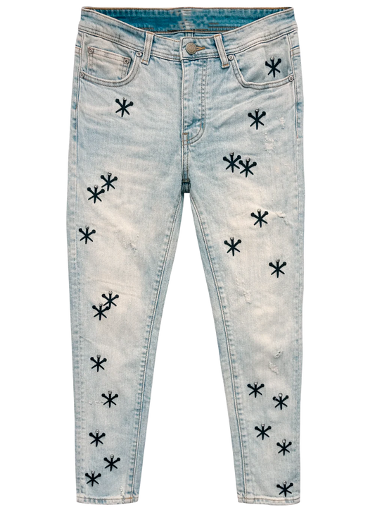 GFTD LA KEITH SKINNY JEANS LT. WASH - GFDSS25-35- 11PC PACK