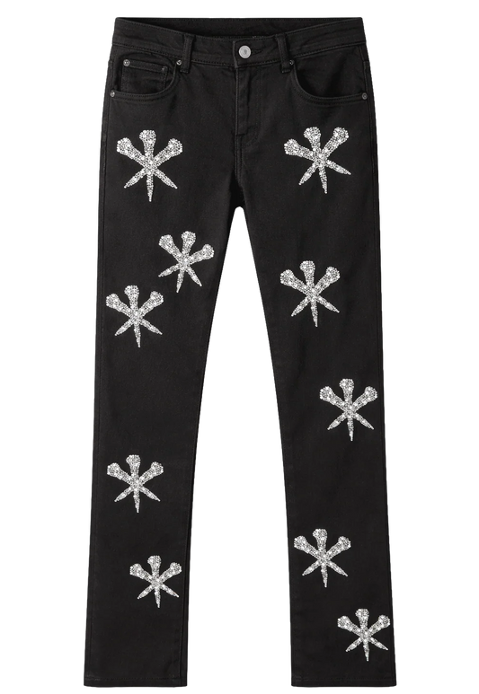 GFTD LA KEITH STACKED JEANS BLACK - GFDSS25-34- 11PC PACK