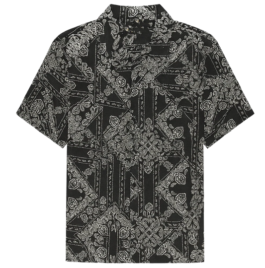 GFTD LA S/S BUTTON DOWN SHIRT BLACK - GFSSP25-3- 6PC PACK