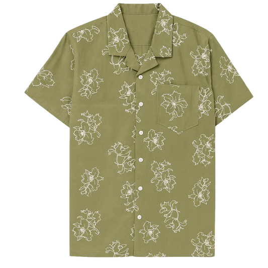 GFTD LA S/S BUTTON DOWN SHIRT OLIVE - GFSSP25-2- 8 PC PACK