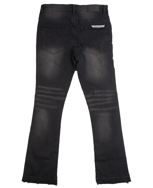 GOOD THINGS LAST 4EVER STACKED JEANS BK SAND - G231C-1270- 6PC PACK