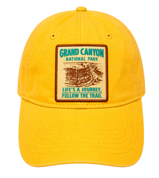 GRAND CANYON NATIONAL PARK DAD HAT YELLOW - BA26717NPFU- 6 PC PACK
