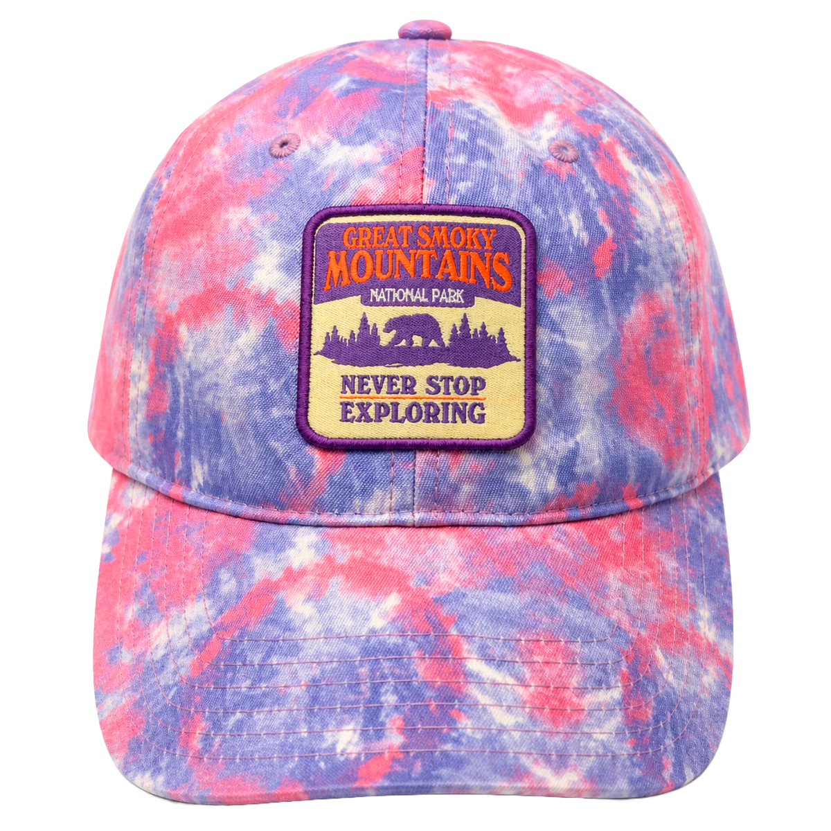 GREAT SMOKY MOUNTAINS DAD HAT TYE DYE - BA26722NPFU