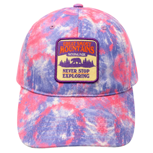 GREAT SMOKY MOUNTAINS DAD HAT TYE DYE - BA26722NPFU