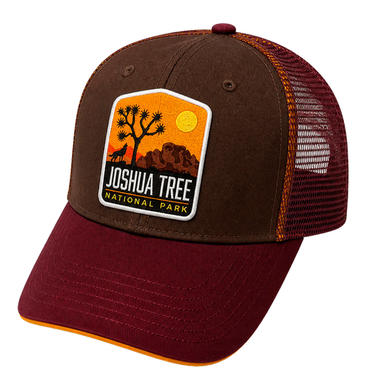 JOSHUA TREE NATIONAL PARK TRUCKER HAT BURGANDY - TC23209NPFU