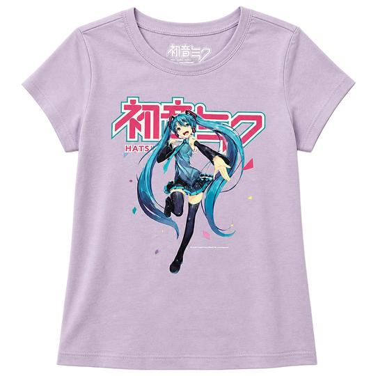 JUNIOR GIRLS LICENSED ANIME T-SHIRT PURPLE/MULTI - TS27572NPFWTG