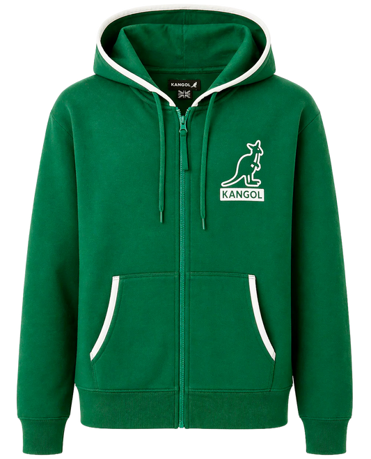 KANGOL ZIP JACKET HOODIE EMERALD - K96155- 6 PC PACK